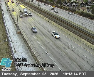 I-105 : (311) Central Ave Off-Ramp live camera view