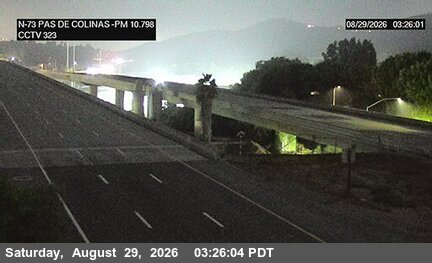 SR-73 : (323) North of Paseo De Colinas Undercross live camera view