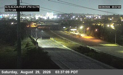SR-73 : (329) Alicia Parkway Overcross live camera view
