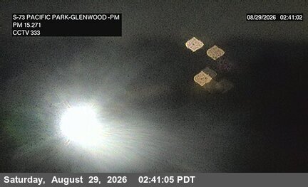 SR-73 : (333) Pacific Park Drive Overcross live camera view