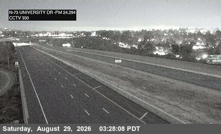 SR-73 : (350) South of University Drive Undercross live camera view