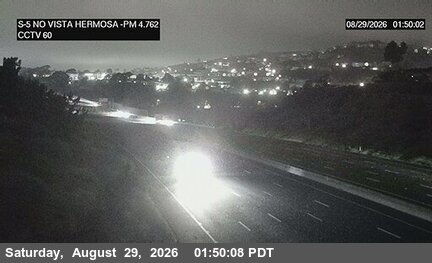 I-5 : (60) North of Vista Hermosa live camera view