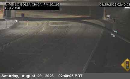 I-405 : (150) South of Bolsa Chica live camera view