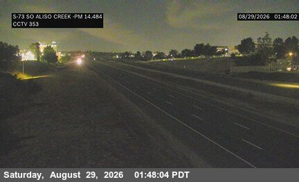 SR-73 : (353) SOF Aliso Creek Road live camera view