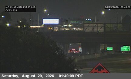 I-5 : (525) Chapman ramp live camera view