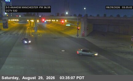 I-5 : (532) Anaheim & Manchester live camera view