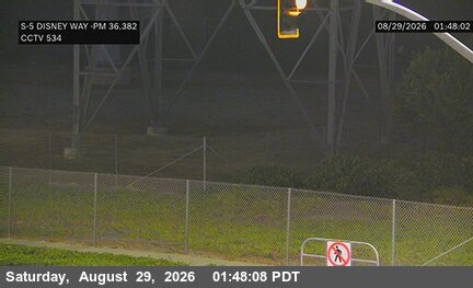 I-5 : (534) Disney Way live camera view