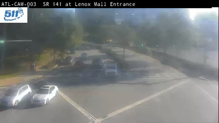 SR 141/Peachtree Rd at Lenox Mall Entrance live camera view