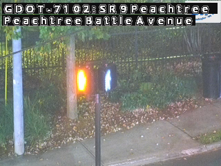 SR 9/Peachtree Rd at Peachtree Battle Ave NW live camera view