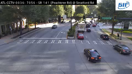 SR 141/Peachtree Rd at Stratford Rd live camera view