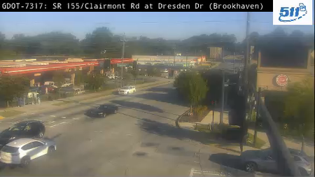 SR 155/Clairmont Rd at Dresden Dr live camera view