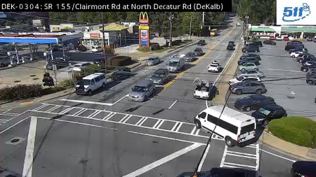 SR 155/Clairmont Rd at North Decatur Rd live camera view