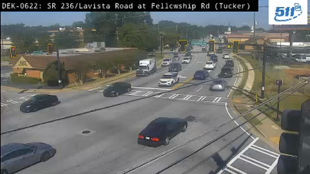 SR 236/LaVista Rd at Fellowship Rd live camera view