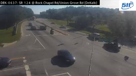 SR 124 at Rock Chapel Rd/Union Grove Rd live camera view