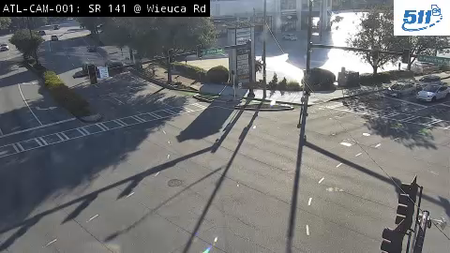 SR 141/Peachtree Rd at Wieuca Rd live camera view
