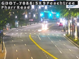 SR 9/Peachtree Rd at Pharr Rd live camera view