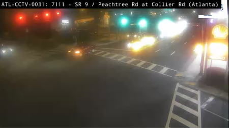 SR 9/Peachtree Rd at Collier Rd live camera view