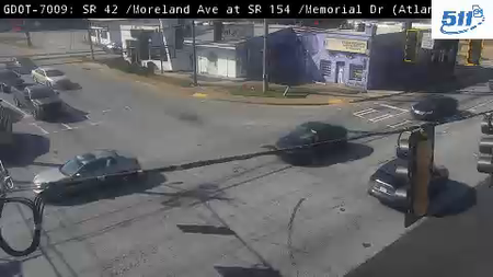 SR 42/Moreland Ave at SR 154 (Memorial Dr) live camera view