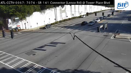 SR 141 Conn / Lenox Rd at Tower Place Dr live camera view