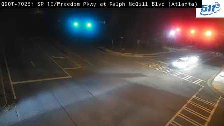 SR 10 / Freedom Pkwy at Ralph McGill live camera view