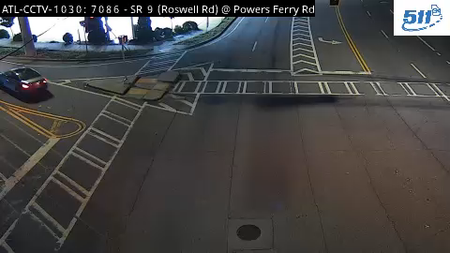 SR 9/Roswell Rd at Powers Ferry Rd live camera view