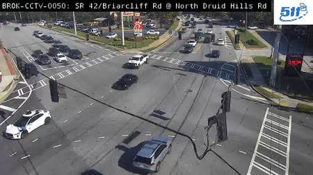 SR 42/N Druid Hills Rd at Briarcliff Rd live camera view