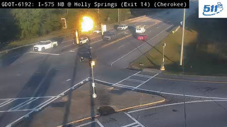 Holly Springs Pkwy at I-575 NB live camera view