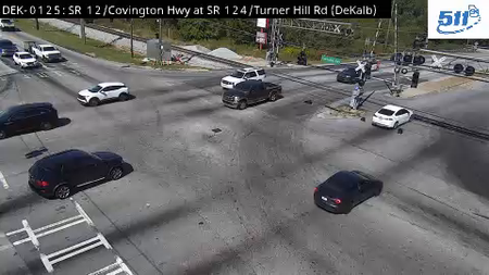 SR 12/Covington Hwy at SR 124/Turner Hill Rd live camera view
