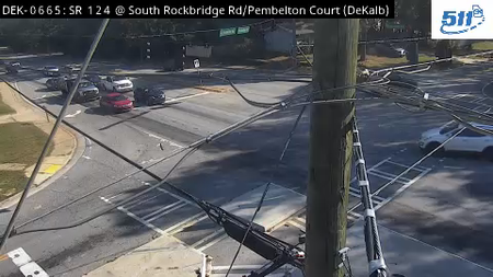 SR 124 at S Rockbridge Rd/Pembelton Ct live camera view