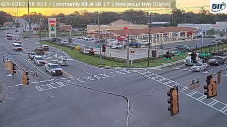 SR 303/Community Rd at SR 27/New Jesup Hwy live camera view