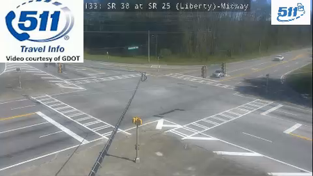 SR 38/E Oglethorpe Hwy at SR 25/Ocean Hwy live camera view