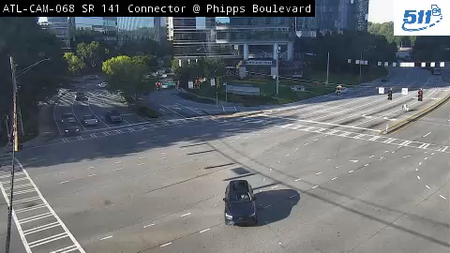 SR 141 Conn / Lenox Rd at Phipps Blvd live camera view