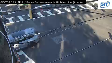 SR 8/Ponce De Leon Ave at N Highland Ave live camera view
