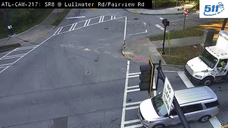 SR 8/Ponce De Leon Ave at Lullwater Rd live camera view