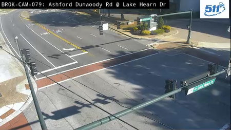 Ashford Dunwoody Rd at Lake Hearn live camera view