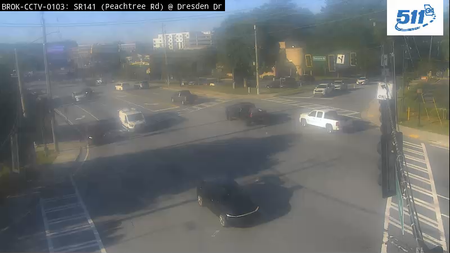 SR 141/Peachtree Rd at Dresden Dr live camera view