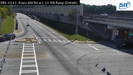 Evans Mill Rd at I-20 WB Ramp live camera view