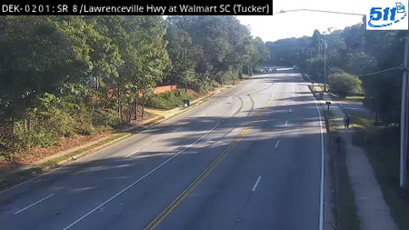 SR 8/Lawrenceville Hwy at Walmart SC live camera view