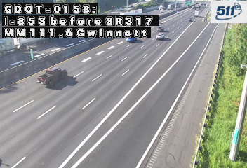 I-85 S before SR317 MM 111.6 live camera view