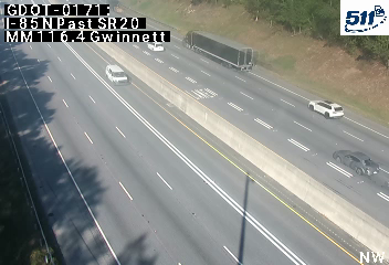 I-85 N past SR20 MM 116.4 live camera view