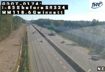 I-85 S before SR324 MM 118.6 live camera view