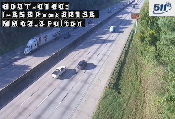 I-85 S past SR138 MM 63.3 live camera view