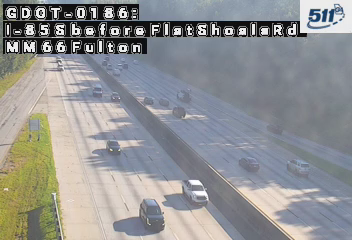I-85 S before FlatShoalsRd MM 66 live camera view