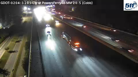 I-285 CW at PowersFerryRd MM 20.5 live camera view