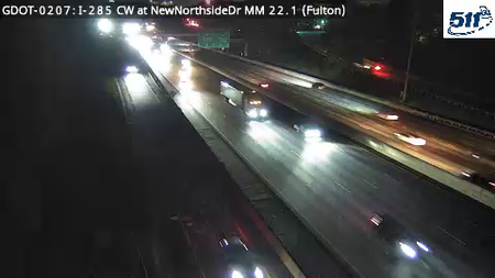 I-285 CW at NewNorthsideDr MM 22.1 live camera view