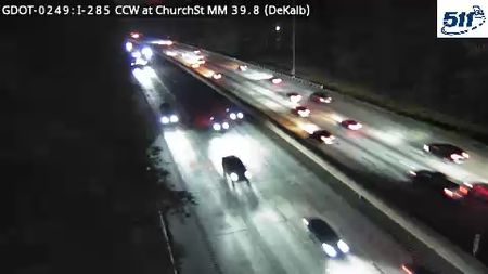 I-285 CCW at ChurchSt MM 39.8 live camera view