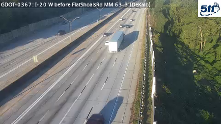 I-20 W before FlatShoalsRd MM 63.3 live camera view