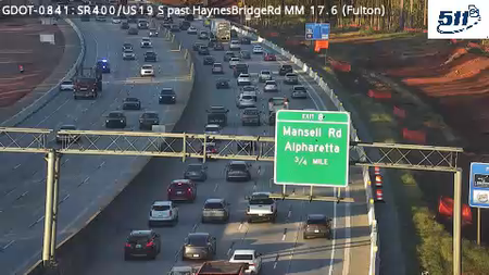 SR400/US19 S past HaynesBridgeRd MM 17.6 live camera view