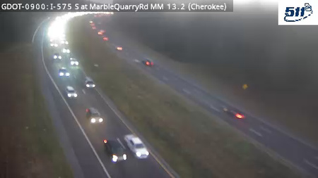 I-575 S at MarbleQuarryRd MM 13 live camera view