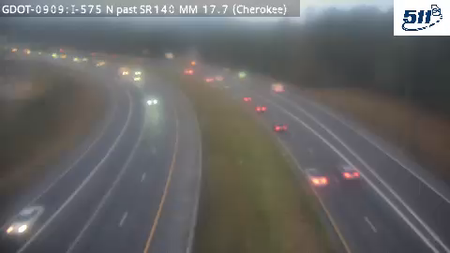 I-575 N past SR140 MM 17.4 live camera view